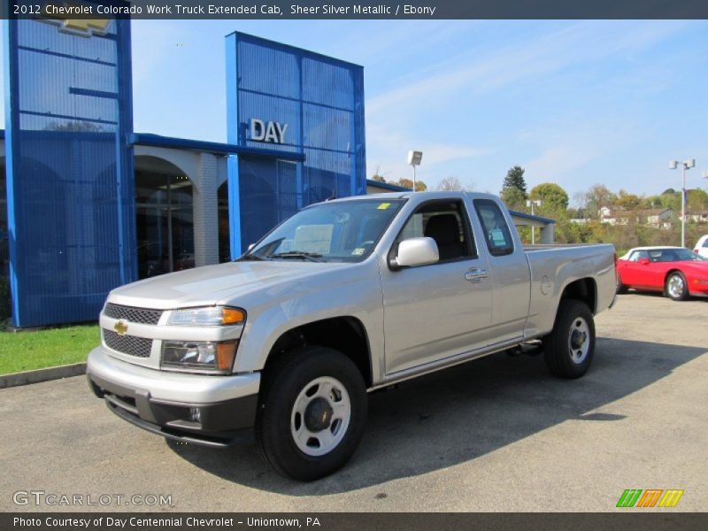 Sheer Silver Metallic / Ebony 2012 Chevrolet Colorado Work Truck Extended Cab