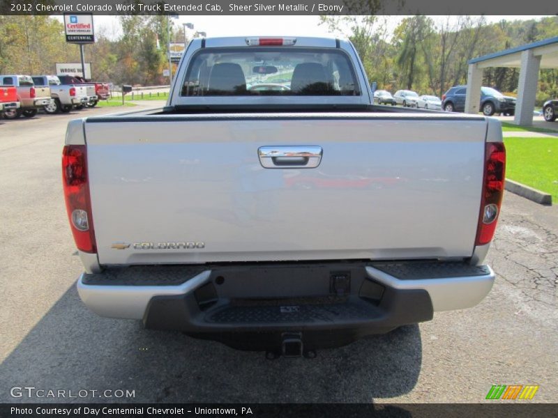 Sheer Silver Metallic / Ebony 2012 Chevrolet Colorado Work Truck Extended Cab