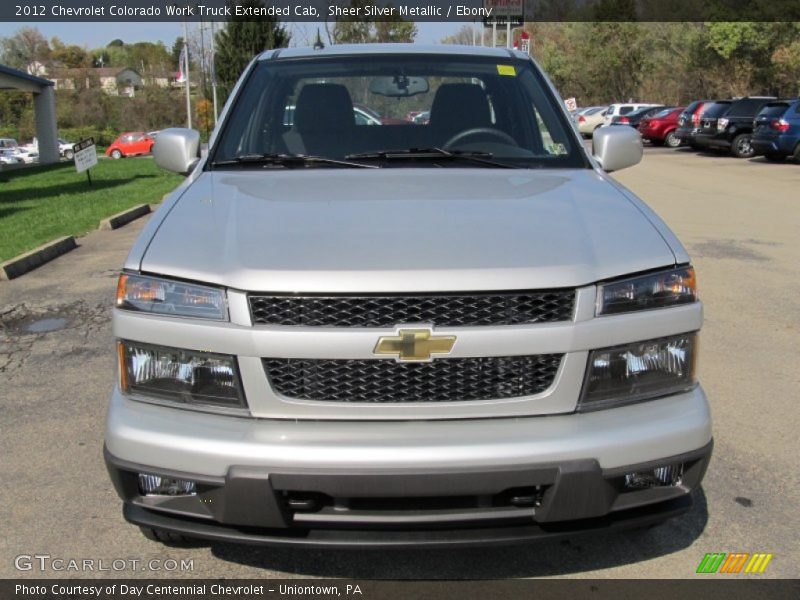 Sheer Silver Metallic / Ebony 2012 Chevrolet Colorado Work Truck Extended Cab