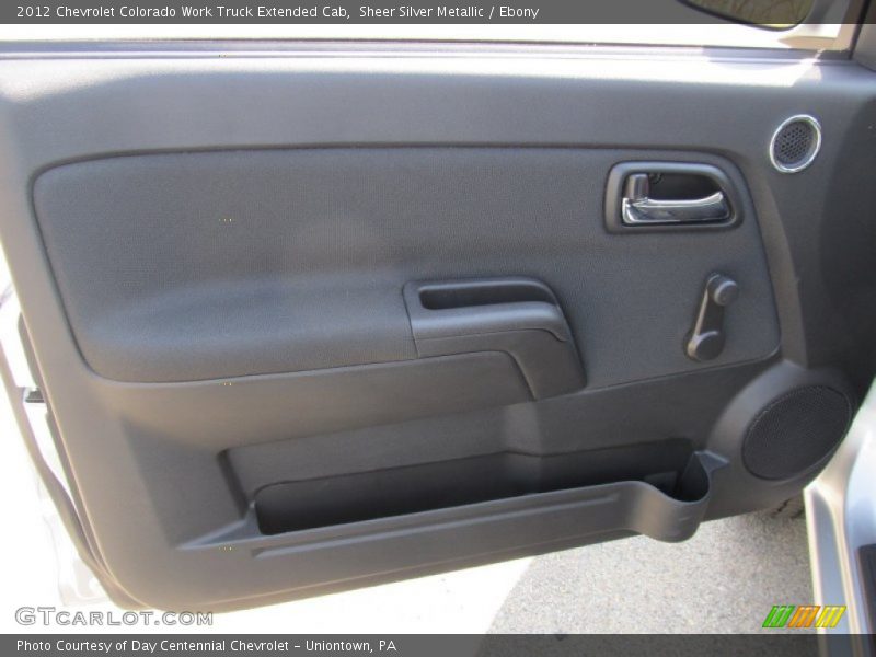 Sheer Silver Metallic / Ebony 2012 Chevrolet Colorado Work Truck Extended Cab