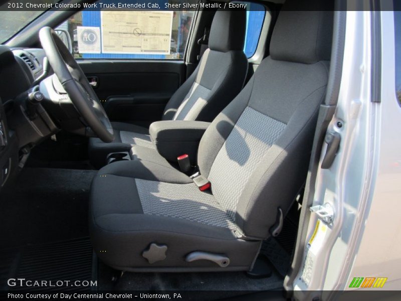 Sheer Silver Metallic / Ebony 2012 Chevrolet Colorado Work Truck Extended Cab