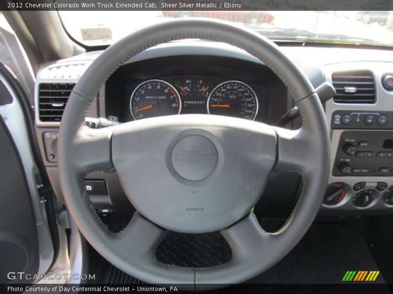 Sheer Silver Metallic / Ebony 2012 Chevrolet Colorado Work Truck Extended Cab