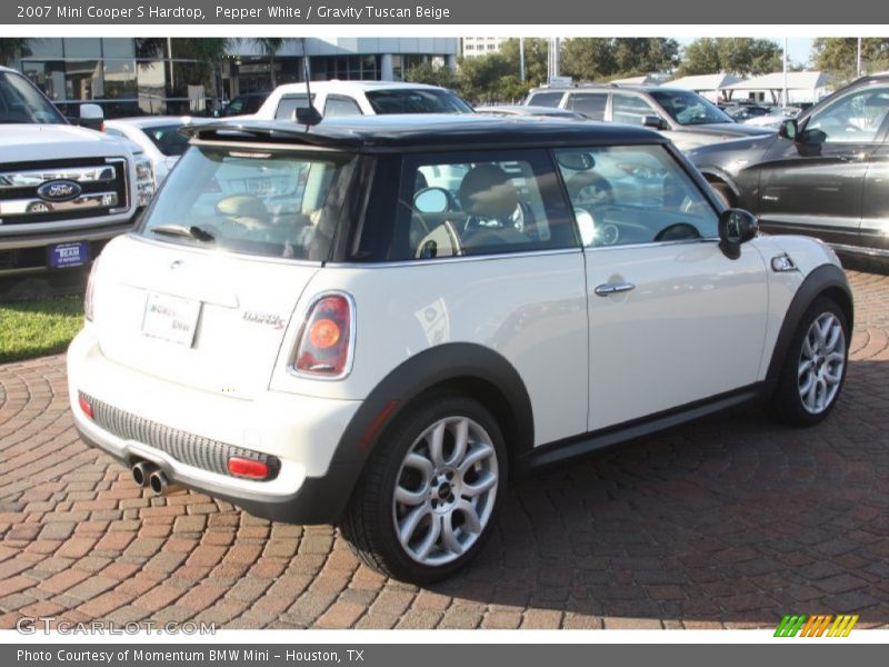 Pepper White / Gravity Tuscan Beige 2007 Mini Cooper S Hardtop