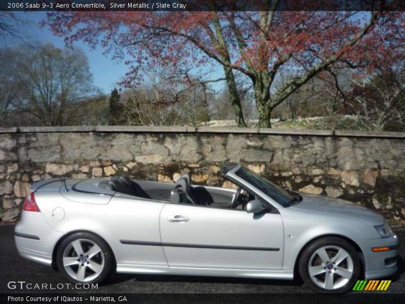 Silver Metallic / Slate Gray 2006 Saab 9-3 Aero Convertible