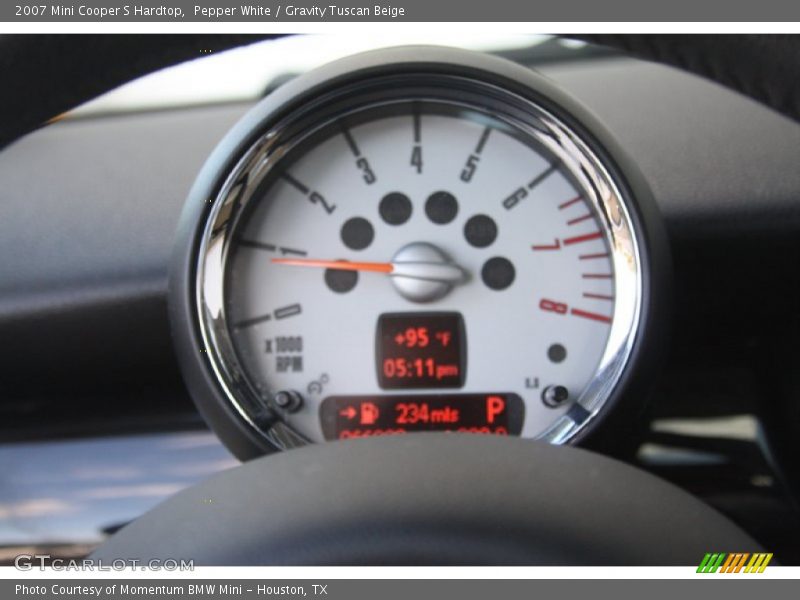 Pepper White / Gravity Tuscan Beige 2007 Mini Cooper S Hardtop