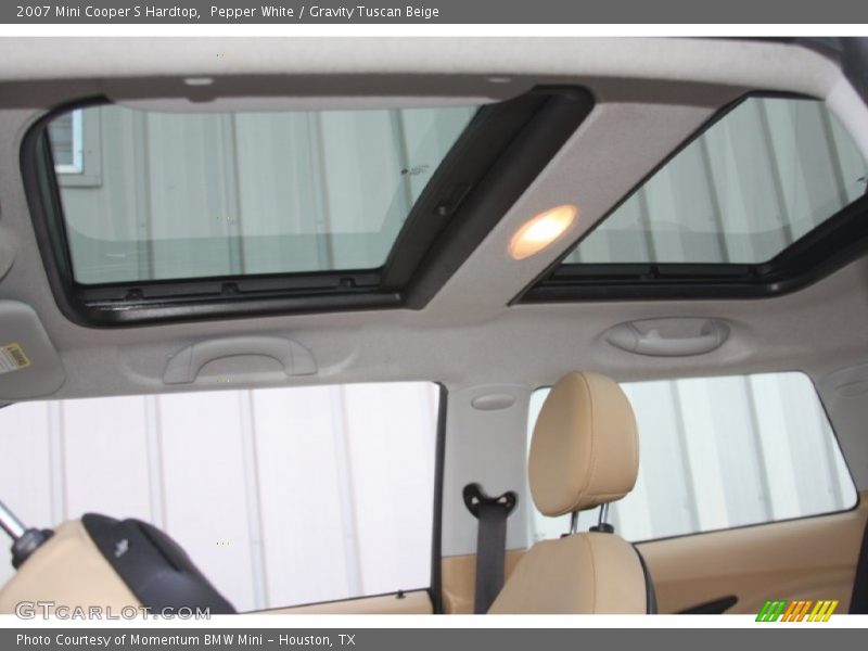 Pepper White / Gravity Tuscan Beige 2007 Mini Cooper S Hardtop