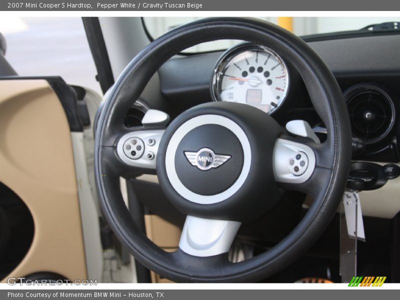 Pepper White / Gravity Tuscan Beige 2007 Mini Cooper S Hardtop