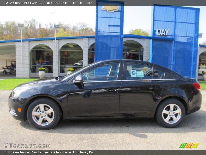 Black Granite Metallic / Jet Black 2012 Chevrolet Cruze LT