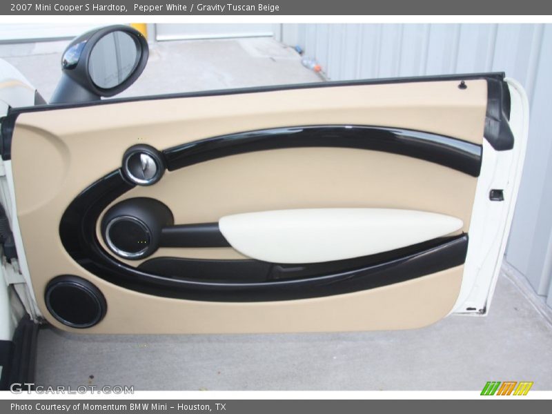 Pepper White / Gravity Tuscan Beige 2007 Mini Cooper S Hardtop