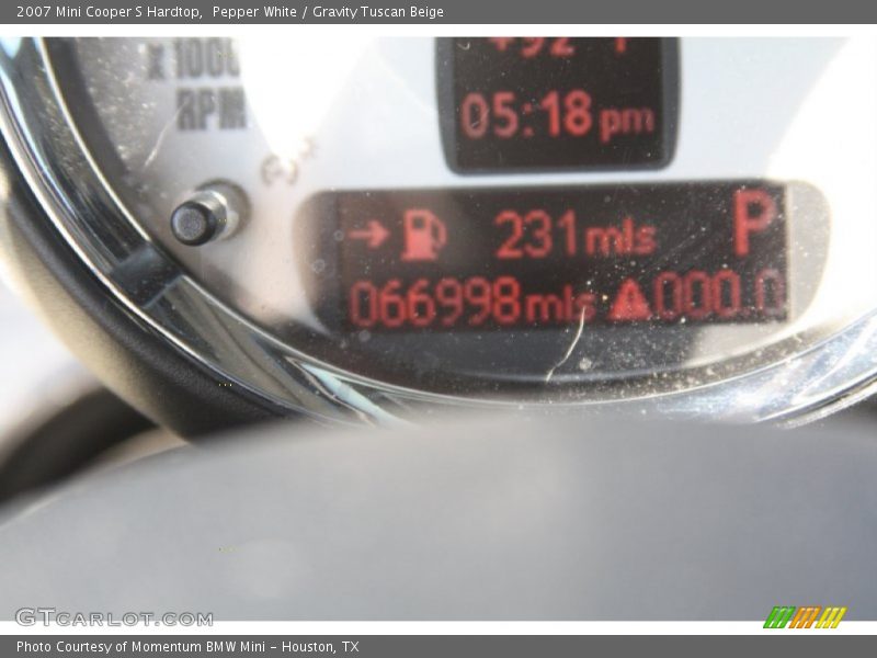 Pepper White / Gravity Tuscan Beige 2007 Mini Cooper S Hardtop