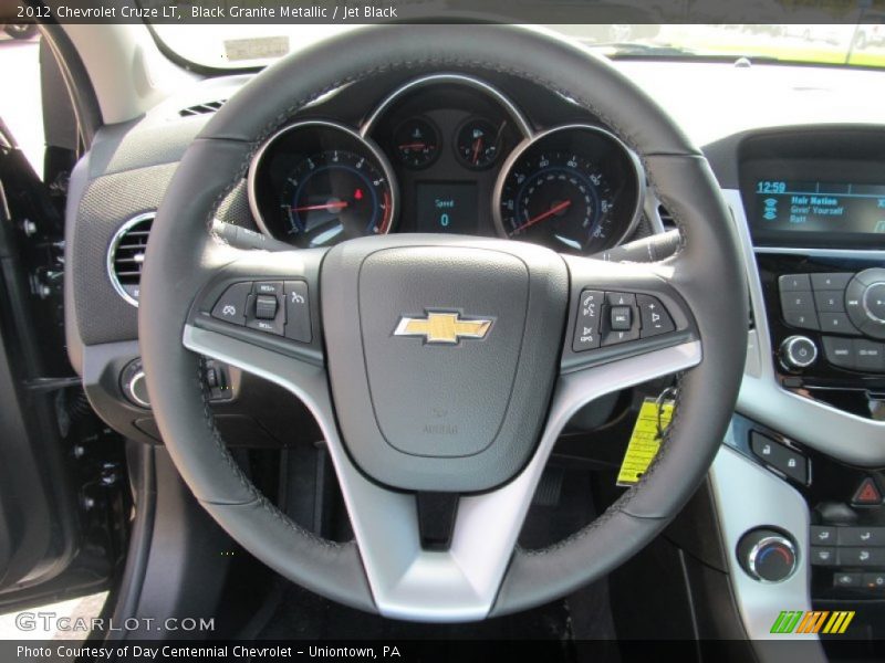 Black Granite Metallic / Jet Black 2012 Chevrolet Cruze LT
