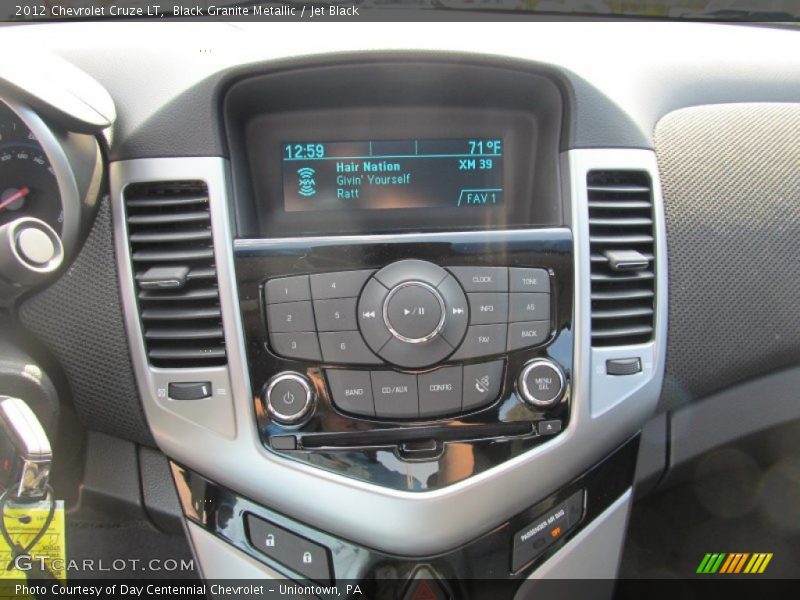 Black Granite Metallic / Jet Black 2012 Chevrolet Cruze LT