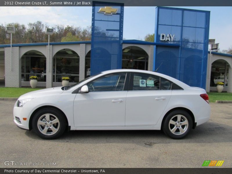 Summit White / Jet Black 2012 Chevrolet Cruze LT