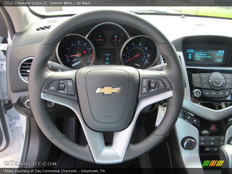 Summit White / Jet Black 2012 Chevrolet Cruze LT