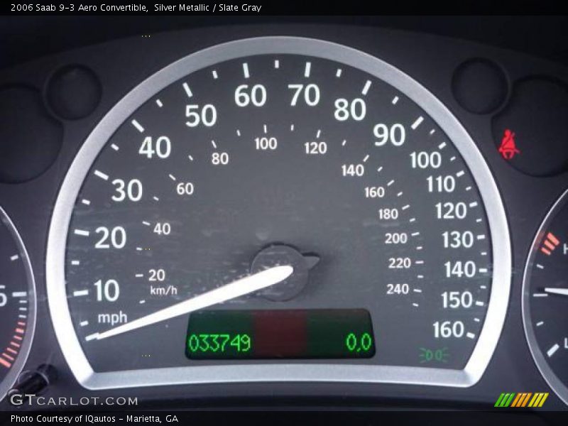 Silver Metallic / Slate Gray 2006 Saab 9-3 Aero Convertible