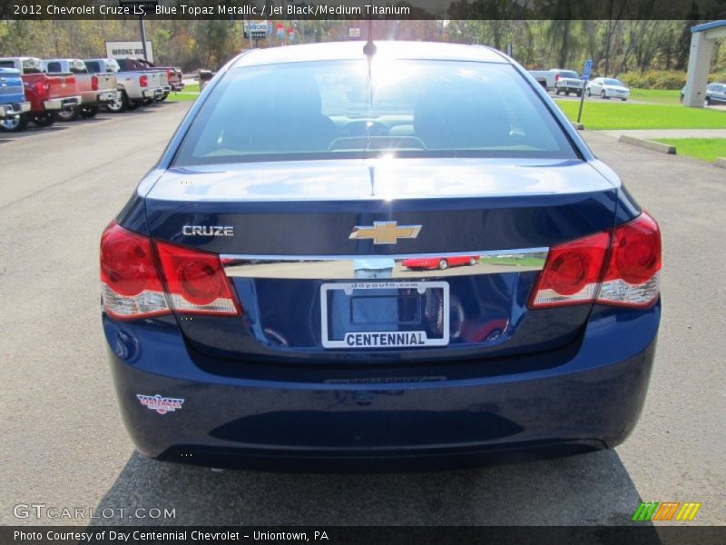Blue Topaz Metallic / Jet Black/Medium Titanium 2012 Chevrolet Cruze LS