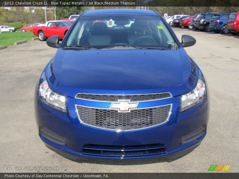 Blue Topaz Metallic / Jet Black/Medium Titanium 2012 Chevrolet Cruze LS
