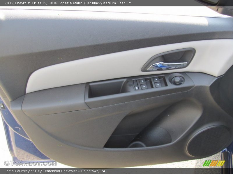 Blue Topaz Metallic / Jet Black/Medium Titanium 2012 Chevrolet Cruze LS