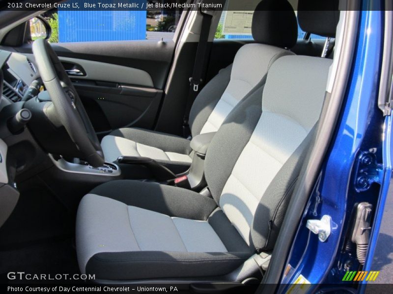 Blue Topaz Metallic / Jet Black/Medium Titanium 2012 Chevrolet Cruze LS