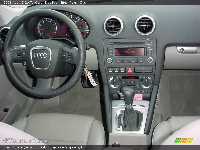 Ocean Blue Pearl Effect / Light Gray 2008 Audi A3 2.0T