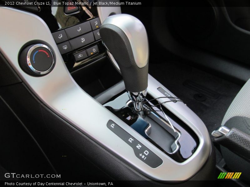 Blue Topaz Metallic / Jet Black/Medium Titanium 2012 Chevrolet Cruze LS