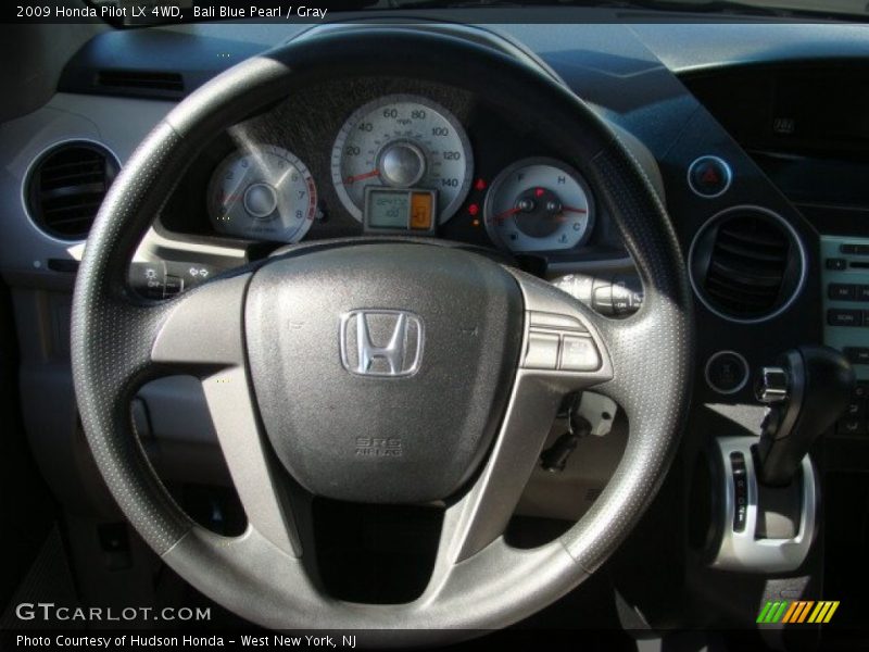 Bali Blue Pearl / Gray 2009 Honda Pilot LX 4WD