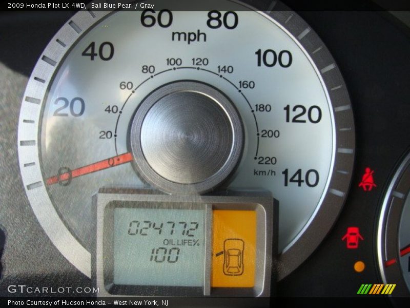 Bali Blue Pearl / Gray 2009 Honda Pilot LX 4WD