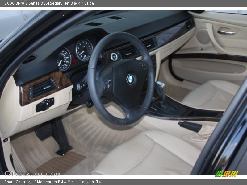 Jet Black / Beige 2006 BMW 3 Series 325i Sedan