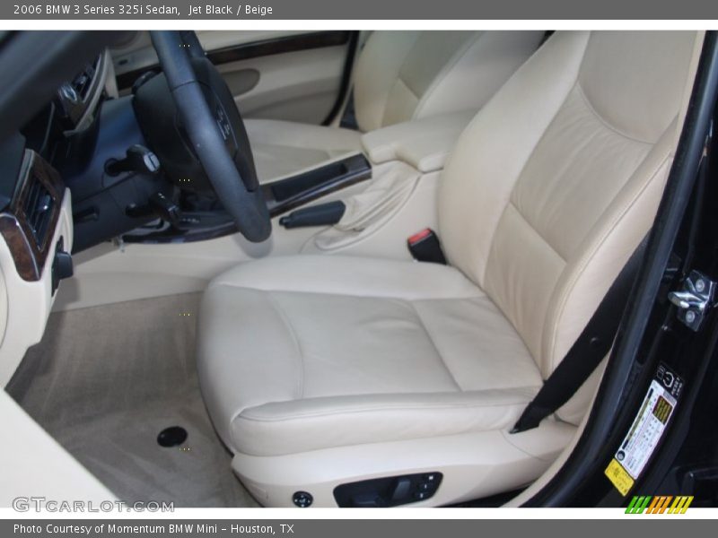 Jet Black / Beige 2006 BMW 3 Series 325i Sedan