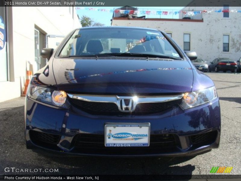 Royal Blue Pearl / Gray 2011 Honda Civic DX-VP Sedan