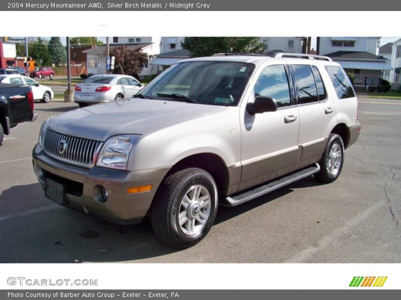 Silver Birch Metallic / Midnight Grey 2004 Mercury Mountaineer AWD