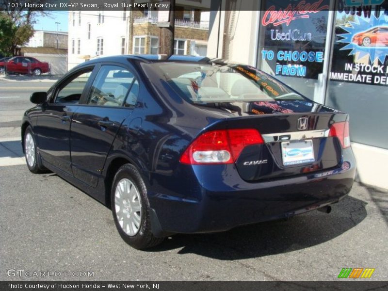 Royal Blue Pearl / Gray 2011 Honda Civic DX-VP Sedan