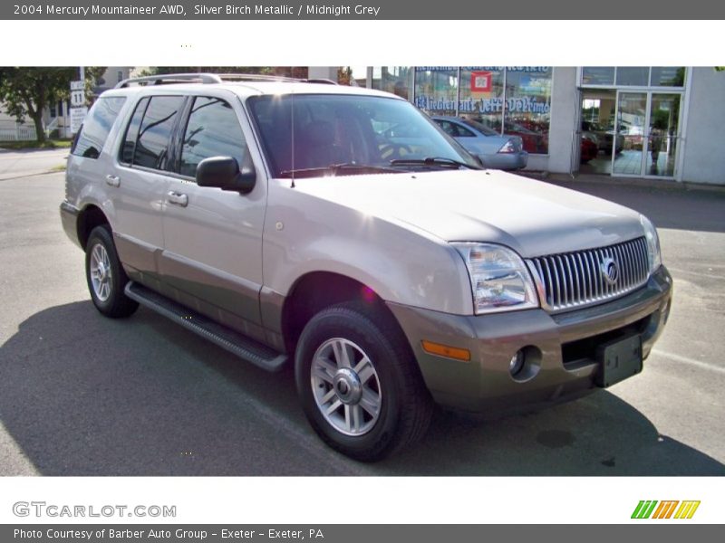 Silver Birch Metallic / Midnight Grey 2004 Mercury Mountaineer AWD