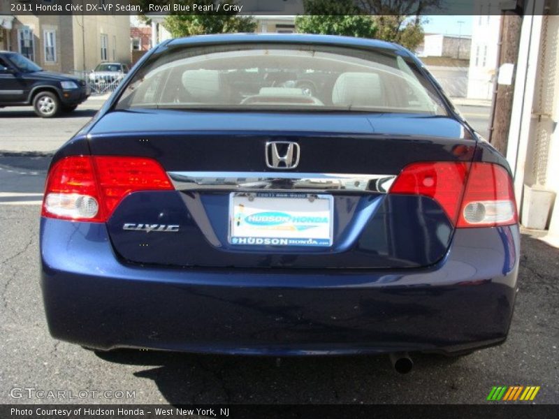 Royal Blue Pearl / Gray 2011 Honda Civic DX-VP Sedan