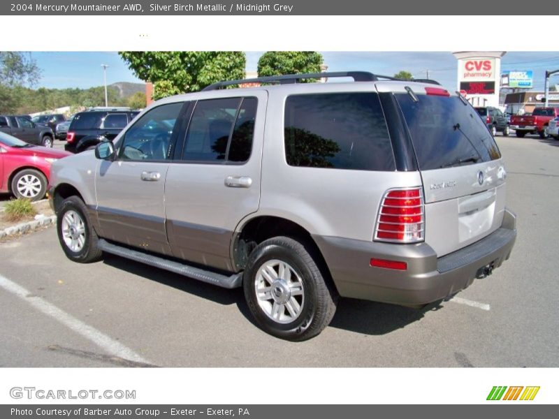 Silver Birch Metallic / Midnight Grey 2004 Mercury Mountaineer AWD