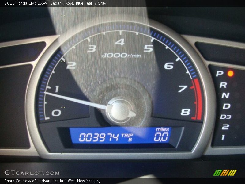 Royal Blue Pearl / Gray 2011 Honda Civic DX-VP Sedan