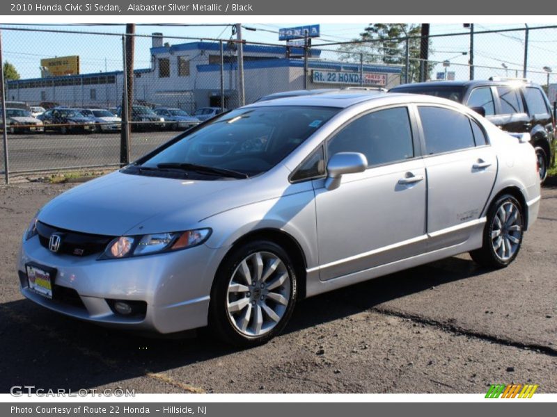 Alabaster Silver Metallic / Black 2010 Honda Civic Si Sedan