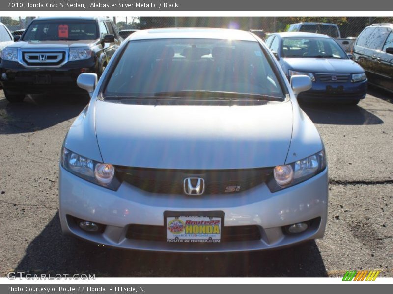 Alabaster Silver Metallic / Black 2010 Honda Civic Si Sedan