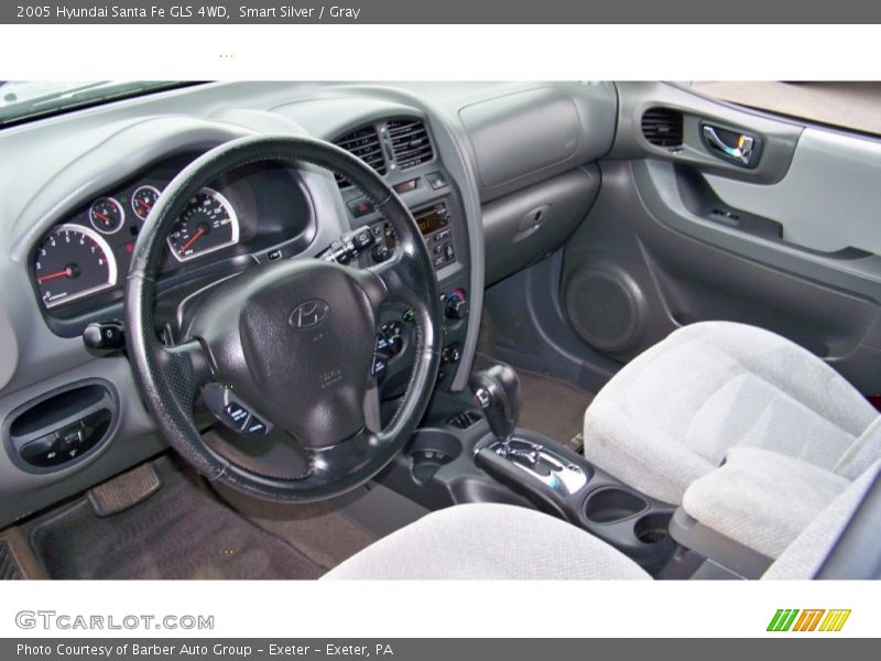 Smart Silver / Gray 2005 Hyundai Santa Fe GLS 4WD