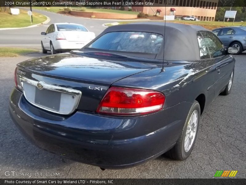 Deep Sapphire Blue Pearl / Dark Slate Gray 2004 Chrysler Sebring LXi Convertible