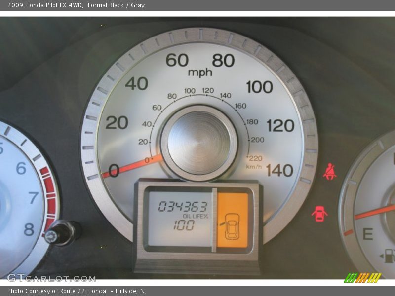 Formal Black / Gray 2009 Honda Pilot LX 4WD