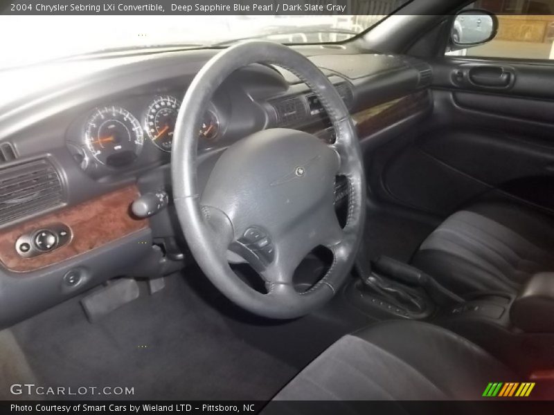 Deep Sapphire Blue Pearl / Dark Slate Gray 2004 Chrysler Sebring LXi Convertible