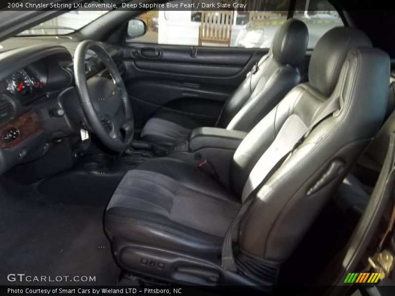 Deep Sapphire Blue Pearl / Dark Slate Gray 2004 Chrysler Sebring LXi Convertible