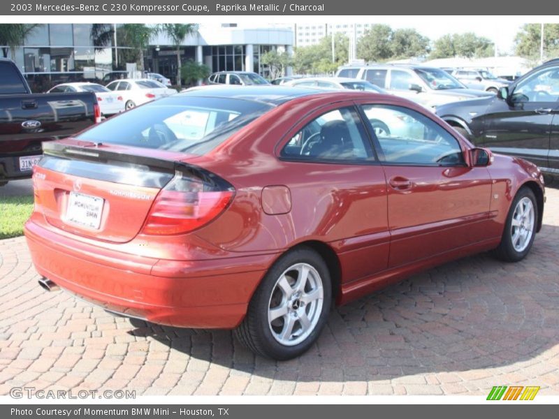 Paprika Metallic / Charcoal 2003 Mercedes-Benz C 230 Kompressor Coupe