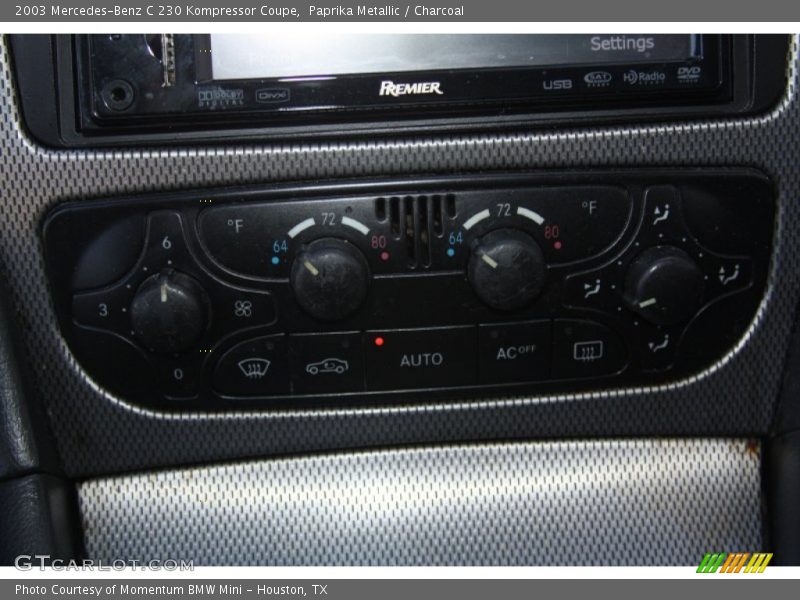 Controls of 2003 C 230 Kompressor Coupe