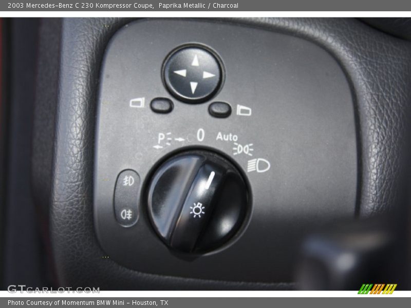 Controls of 2003 C 230 Kompressor Coupe