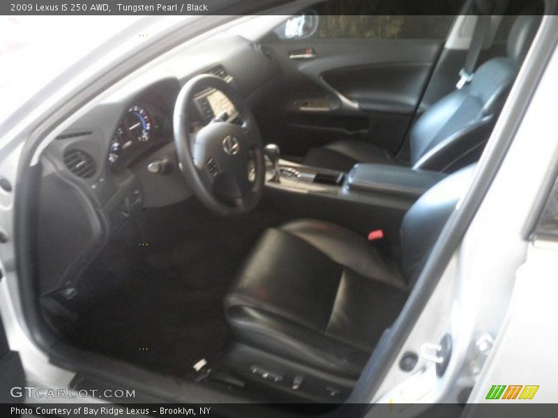 Tungsten Pearl / Black 2009 Lexus IS 250 AWD