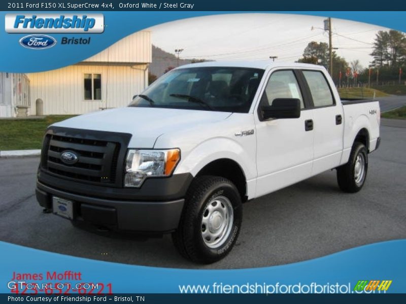 Oxford White / Steel Gray 2011 Ford F150 XL SuperCrew 4x4