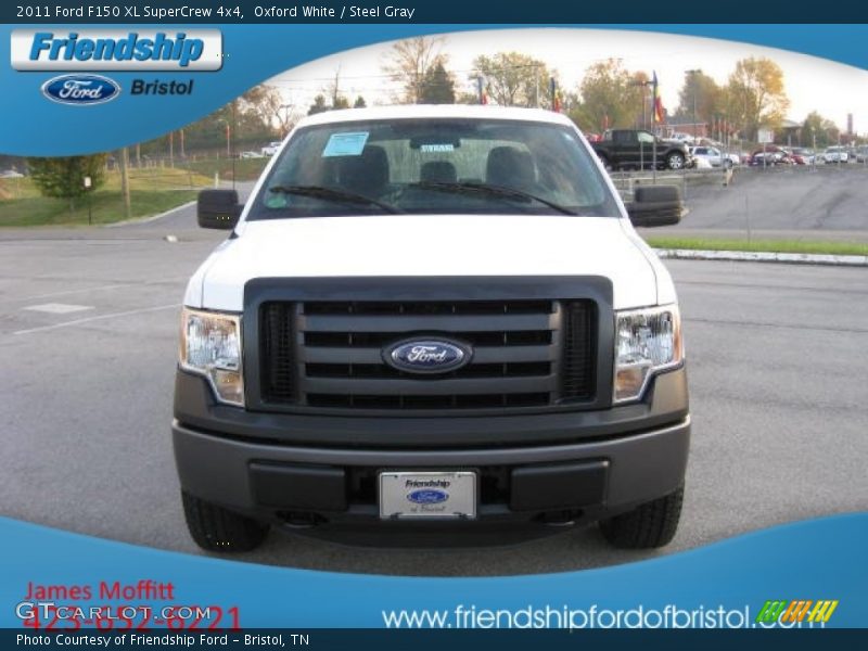 Oxford White / Steel Gray 2011 Ford F150 XL SuperCrew 4x4