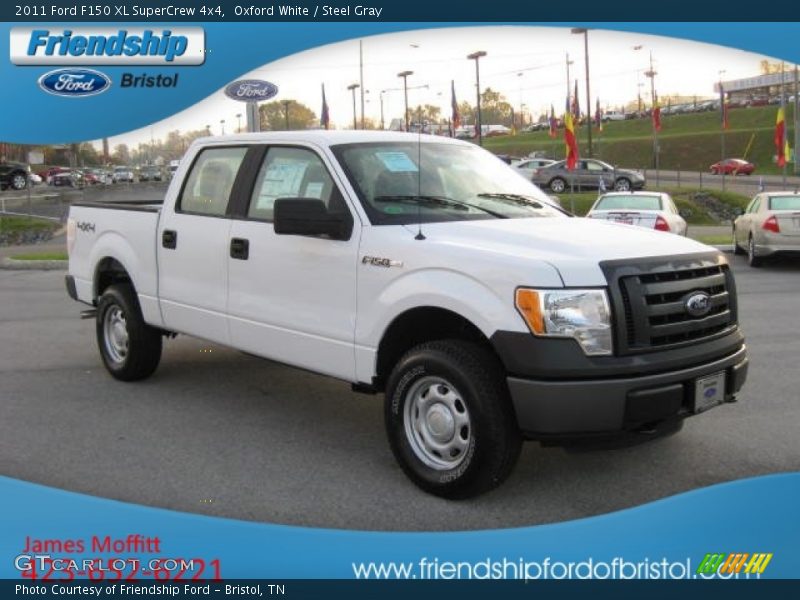 Oxford White / Steel Gray 2011 Ford F150 XL SuperCrew 4x4